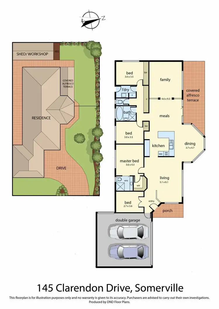 Floorplan of Homely house listing, 145 Clarendon Drive, Somerville VIC 3912