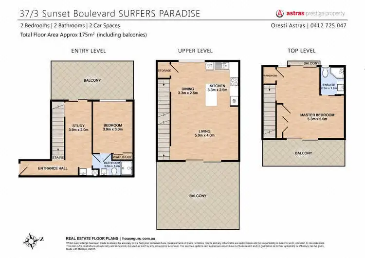 Floorplan of Homely unit listing, 37/3 Sunset Boulevard, Surfers Paradise QLD 4217