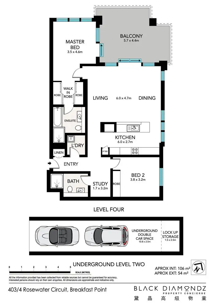 Floorplan of Homely apartment listing, 403/4 Rosewater Circuit, Breakfast Point NSW 2137