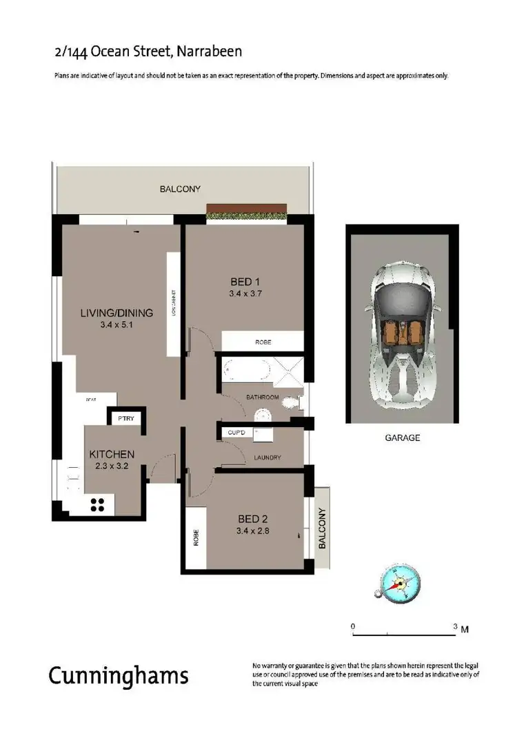 Floorplan of Homely unit listing, 2/144 Ocean Street, Narrabeen NSW 2101