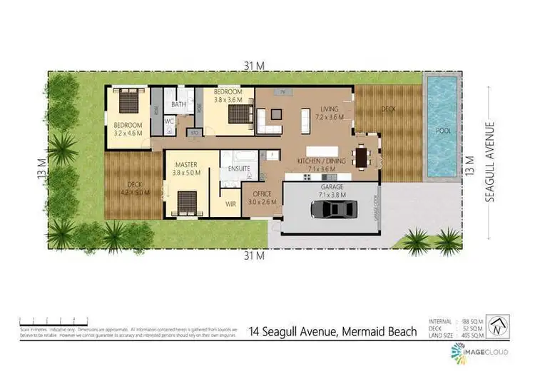 Floorplan of Homely house listing, 14 Seagull Avenue, Mermaid Beach QLD 4218