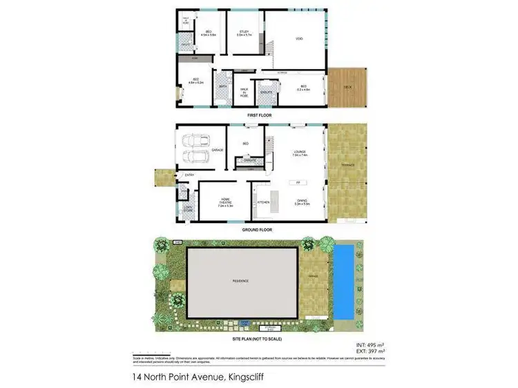 Floorplan of Homely house listing, 14 North Point Avenue, Kingscliff NSW 2487