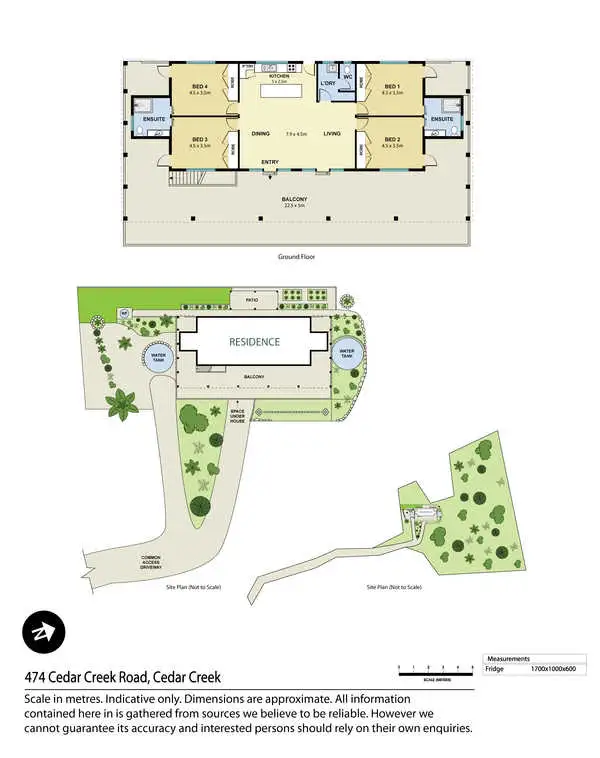 Floorplan of Homely house listing, 474 Cedar Creek Road, Cedar Creek QLD 4520