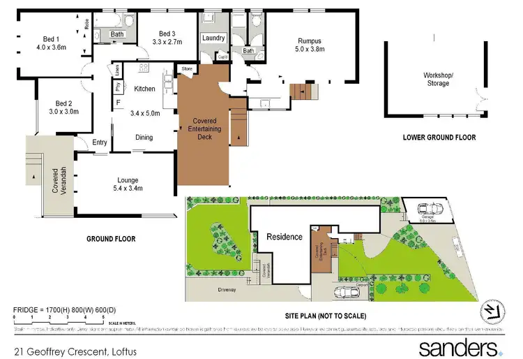 Floorplan of Homely house listing, 21 Geoffrey Crescent, Loftus NSW 2232