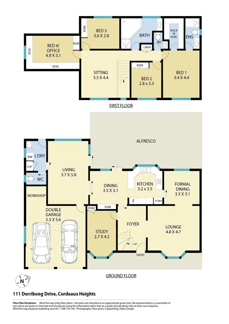 Floorplan of Homely house listing, 111 Derribong Drive, Cordeaux Heights NSW 2526