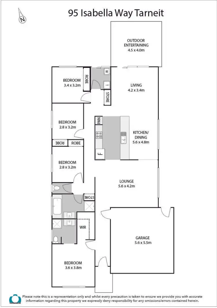 Floorplan of Homely house listing, 95 Isabella Way, Tarneit VIC 3029