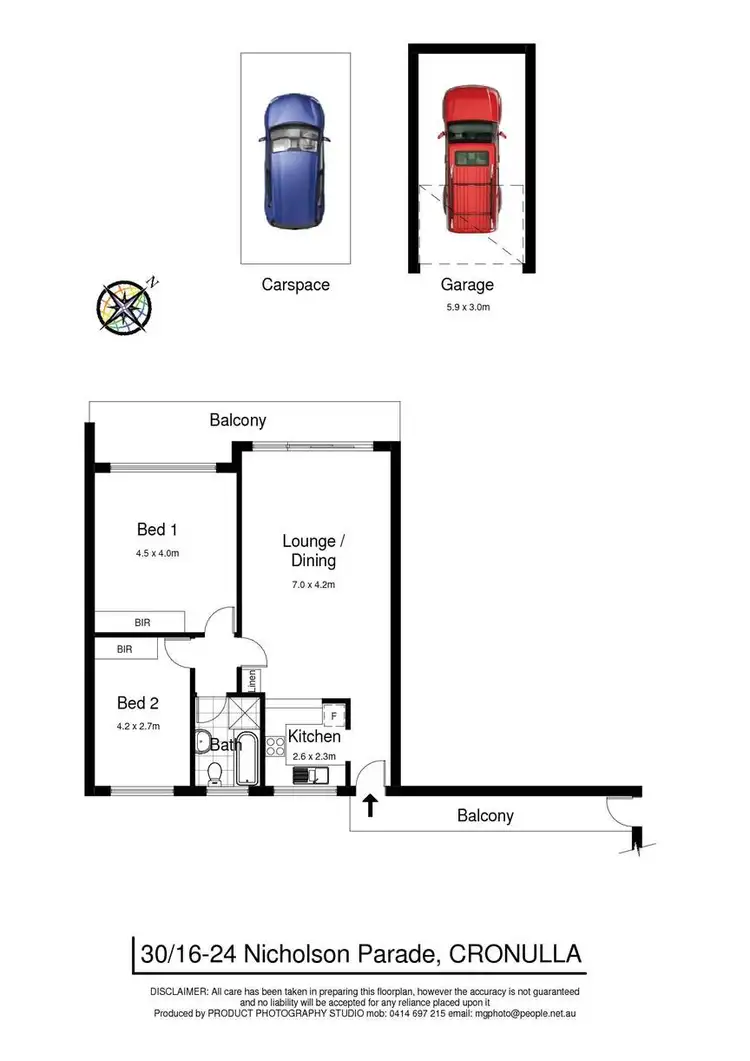 Floorplan of Homely unit listing, 30/16-24 Nicholson Parade, Cronulla NSW 2230