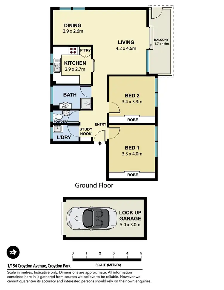 Floorplan of Homely apartment listing, 1/154 Croydon Avenue, Croydon Park NSW 2133