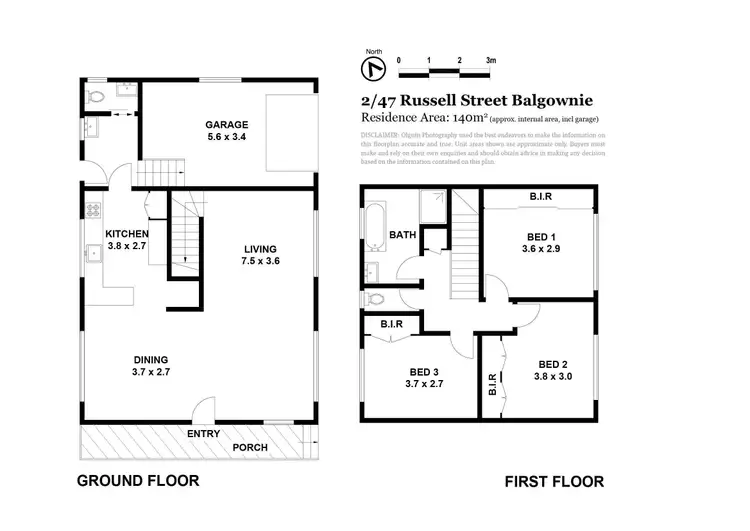 Floorplan of Homely townhouse listing, 2/47 Russell Street, Balgownie NSW 2519