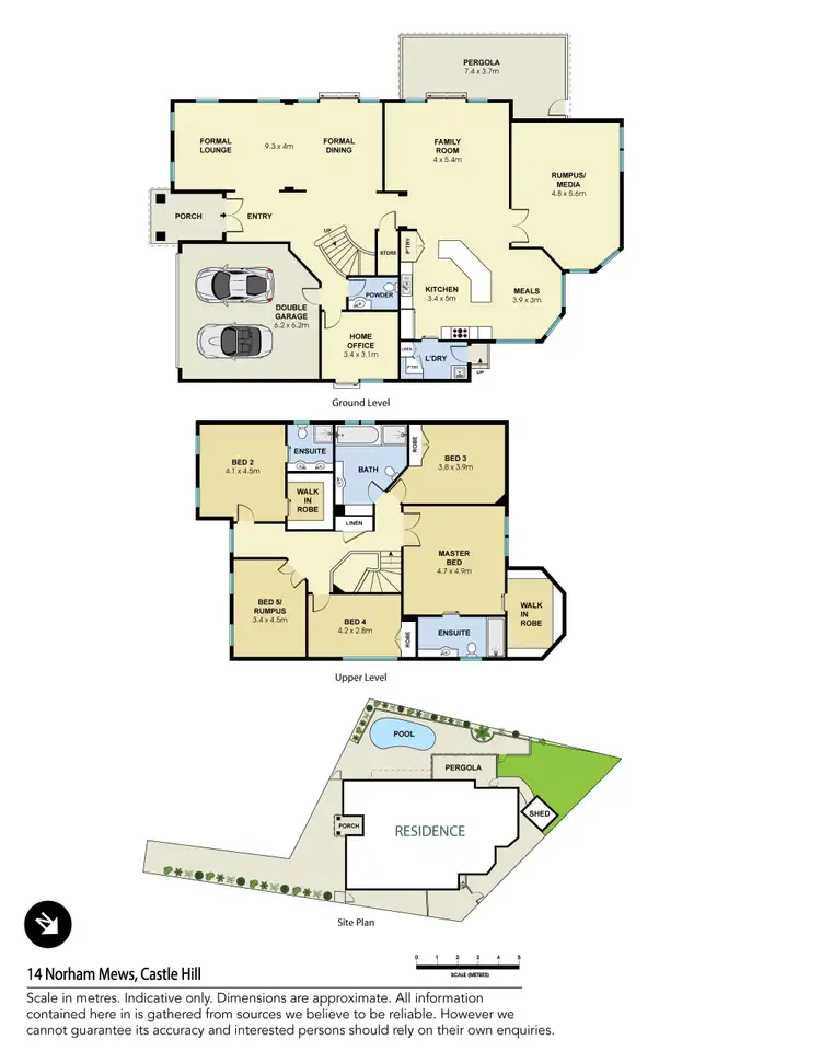 Floorplan of Homely house listing, 14 Norham Mews, Castle Hill NSW 2154