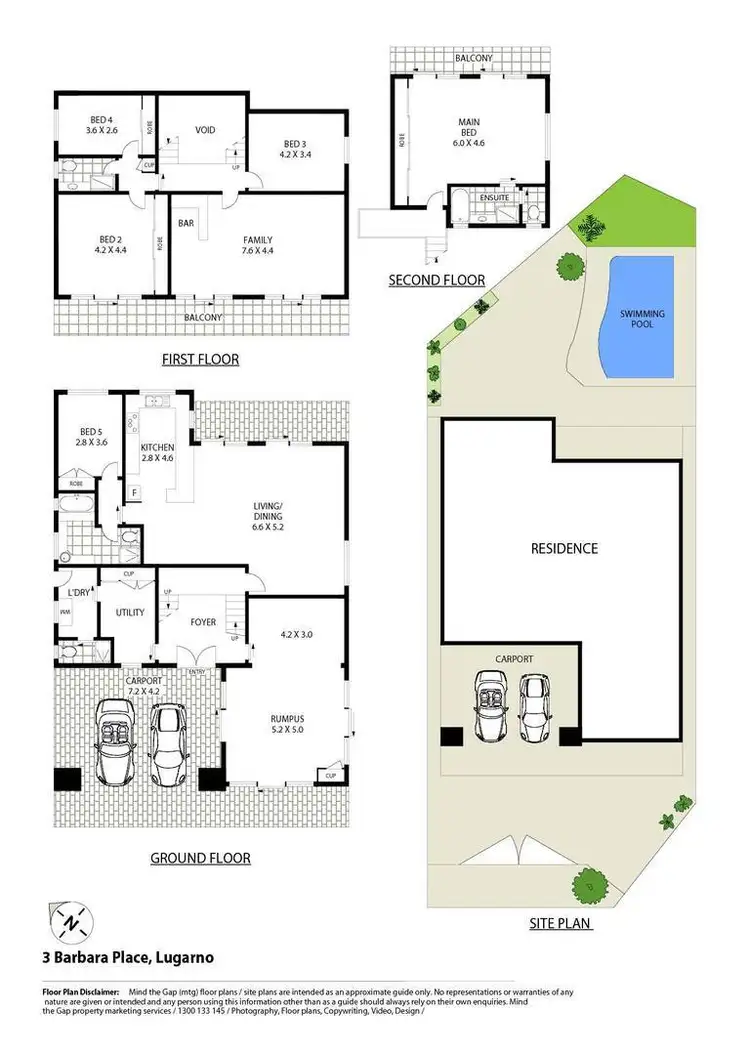 Floorplan of Homely house listing, 3 Barbara Place, Lugarno NSW 2210