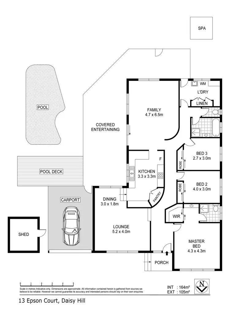 Floorplan of Homely house listing, 13 Epson Court, Daisy Hill QLD 4127