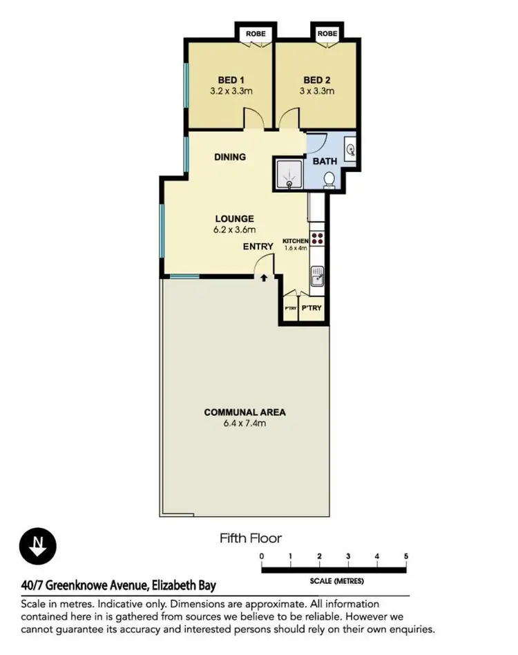 Floorplan of Homely apartment listing, 40/7 Greenknowe Avenue, Elizabeth Bay NSW 2011
