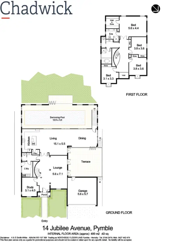 Floorplan of Homely house listing, 14 Jubilee Avenue, Pymble NSW 2073