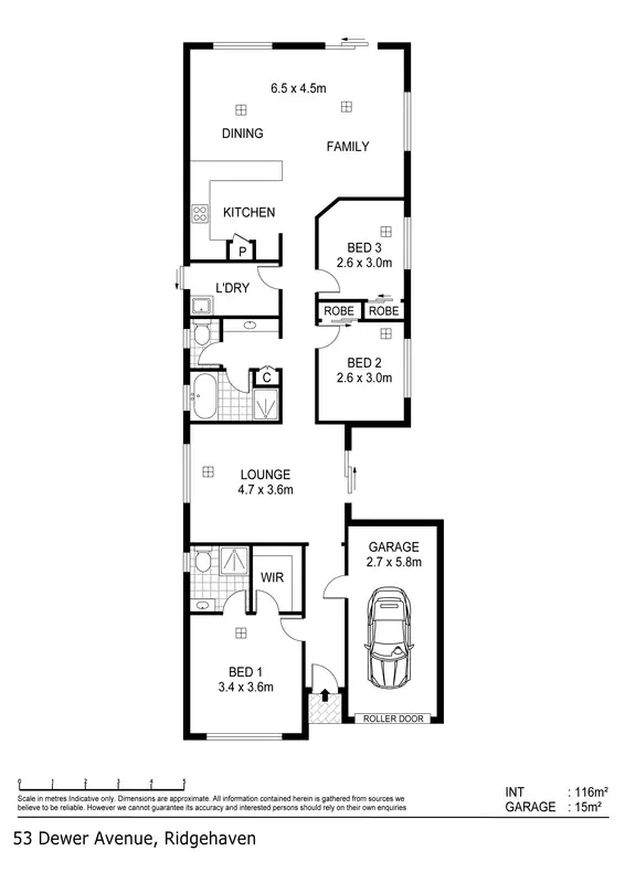 Floorplan of Homely house listing, Lot 131 53A Dewer Avenue, Ridgehaven SA 5097
