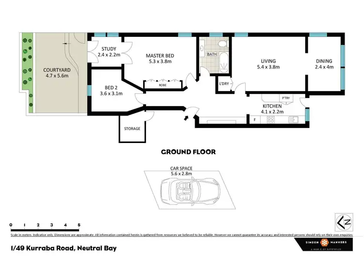 Floorplan of Homely apartment listing, 1/49 Kurraba Road, Neutral Bay NSW 2089
