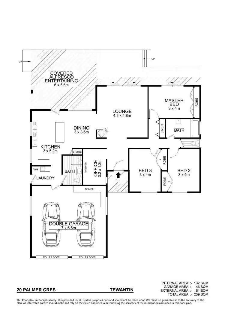 Floorplan of Homely house listing, 20 Palmer Crescent, Tewantin QLD 4565