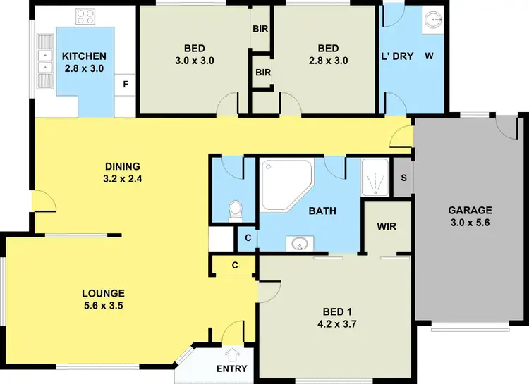 Floorplan of Homely villa listing, 21A Cosmos Street, Glenroy VIC 3046