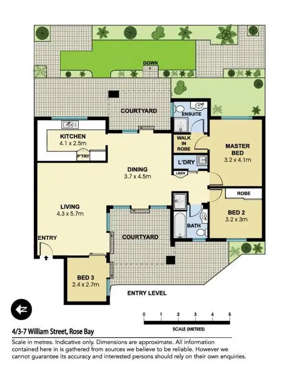 Floorplan of Homely apartment listing, 4/3-7 William Street, Rose Bay NSW 2029