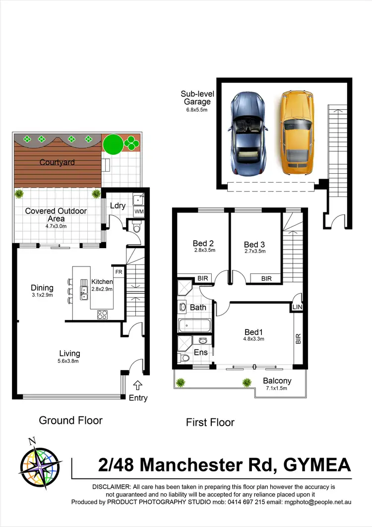 Floorplan of Homely townhouse listing, 2/48-50 Manchester Road, Gymea NSW 2227