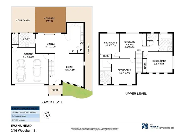 Floorplan of Homely unit listing, 2/46 Woodburn Street, Evans Head NSW 2473