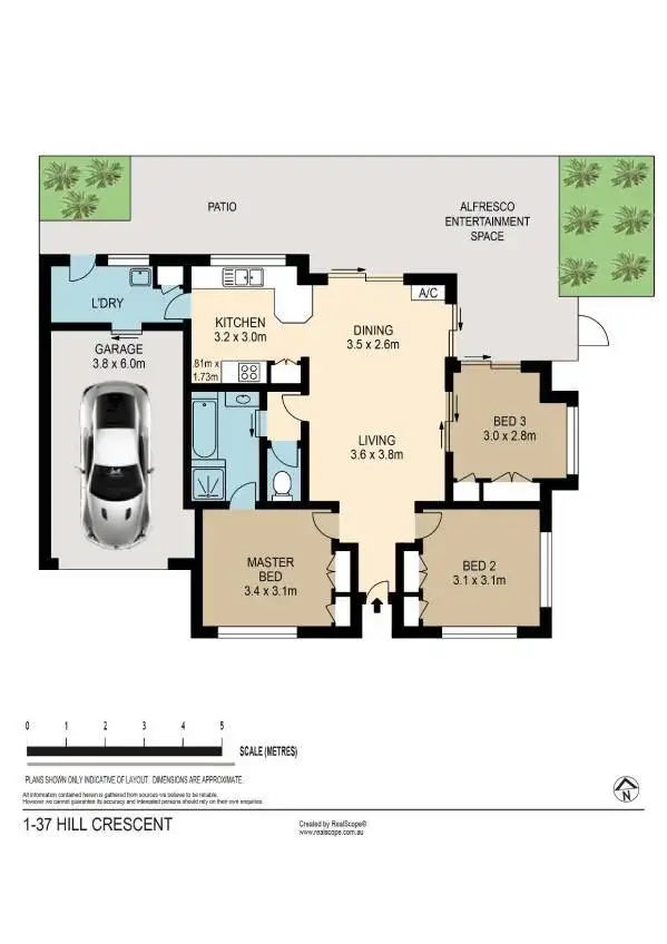 Floorplan of Homely unit listing, 1/37 Hill Crescent, Carina Heights QLD 4152