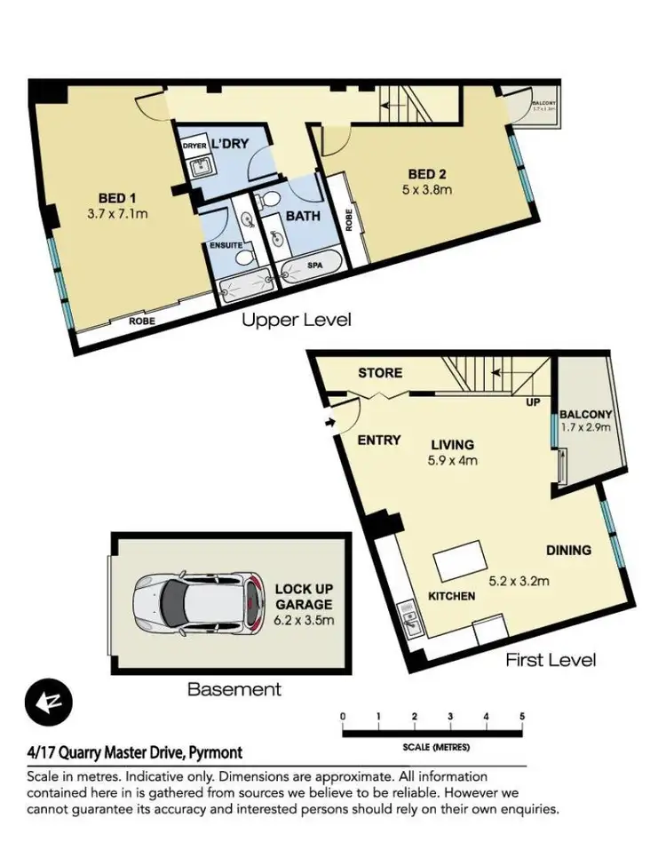 Floorplan of Homely apartment listing, 4/17 Quarry Master Drive, Pyrmont NSW 2009