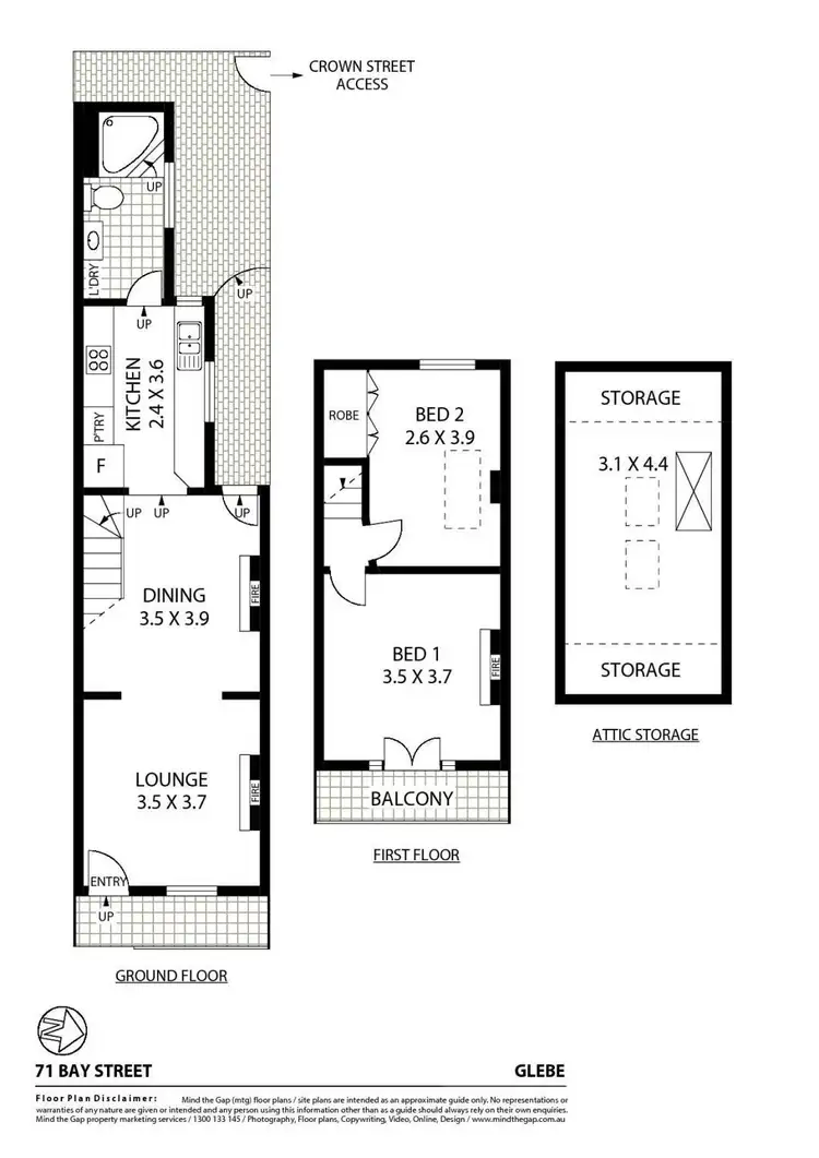 Floorplan of Homely house listing, 71 Bay Street, Glebe NSW 2037