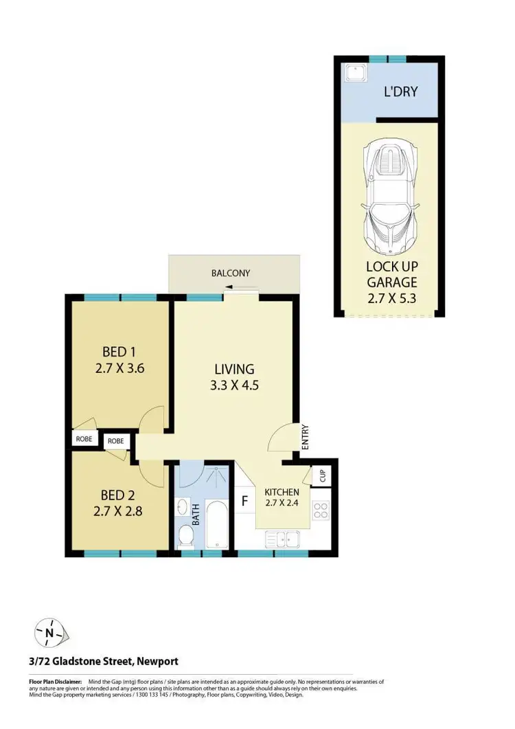 Floorplan of Homely unit listing, 3/72 Gladstone Street, Newport NSW 2106