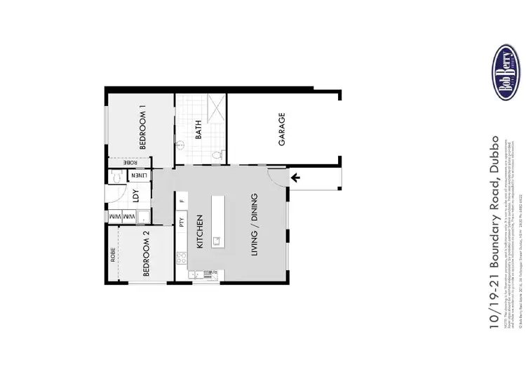 Floorplan of Homely semi-detached listing, 10/19 Boundary Road, Dubbo NSW 2830