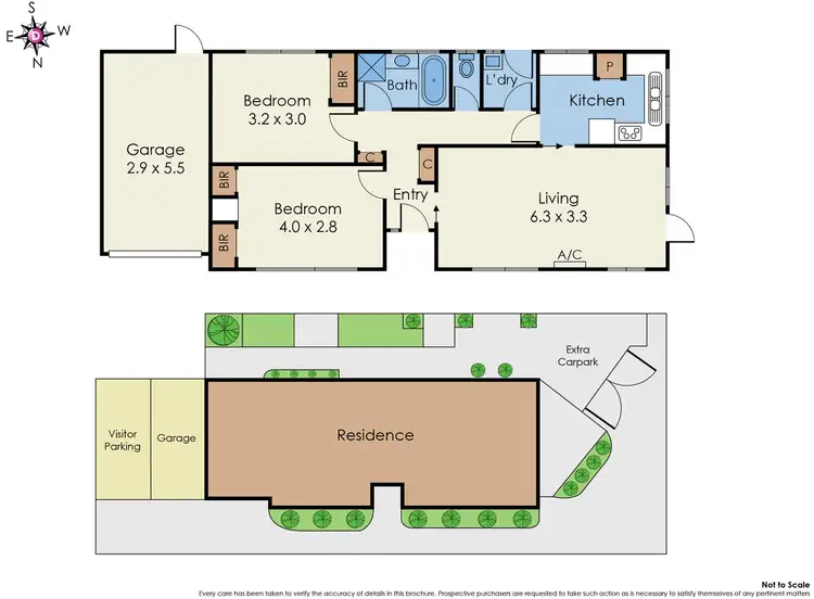 Floorplan of Homely unit listing, 1/25 Ti Tree Grove East, Parkdale VIC 3195