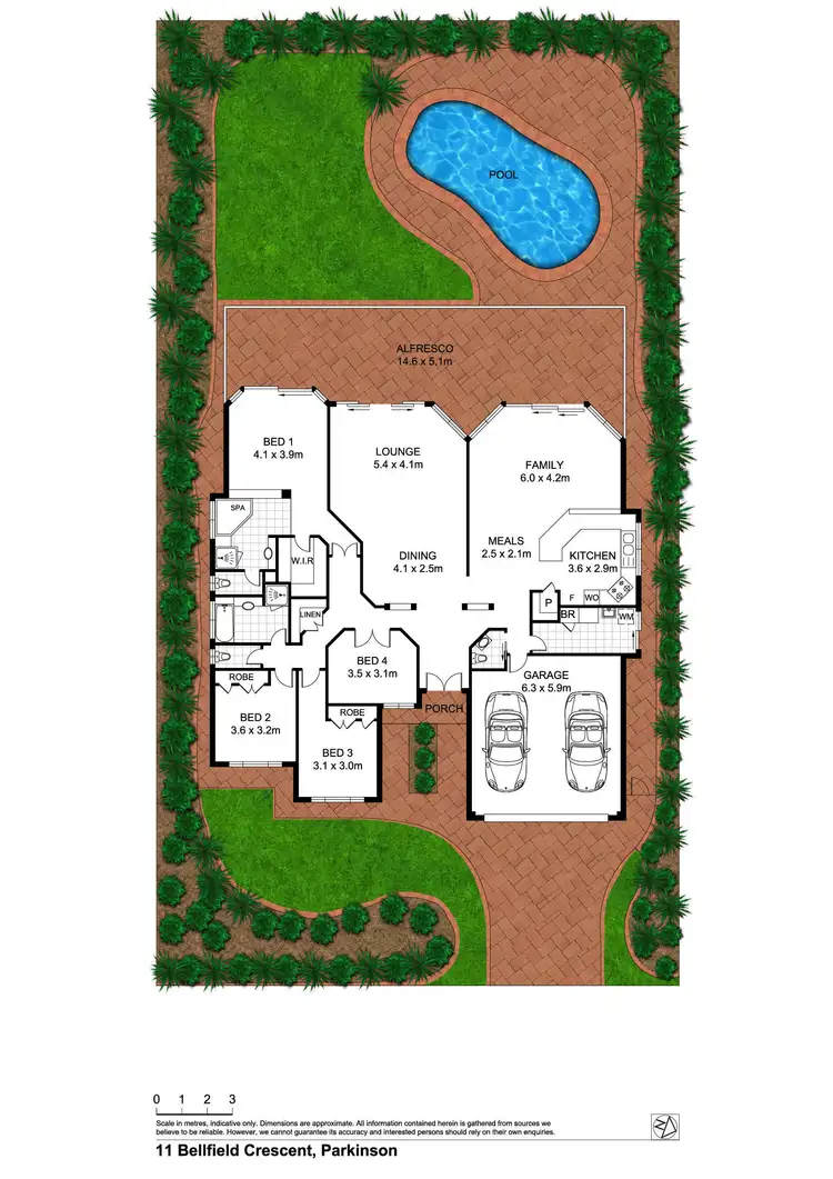 Floorplan of Homely house listing, 11 Bellfield Crescent, Parkinson QLD 4115