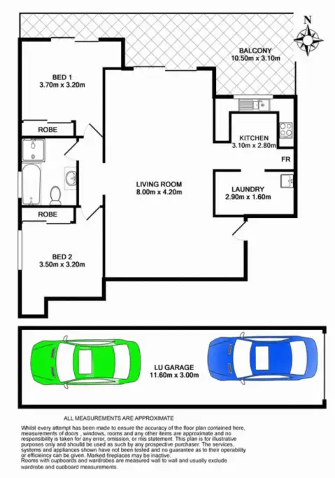 Floorplan of Homely unit listing, 17/41-43 Vermont Street, Sutherland NSW 2232