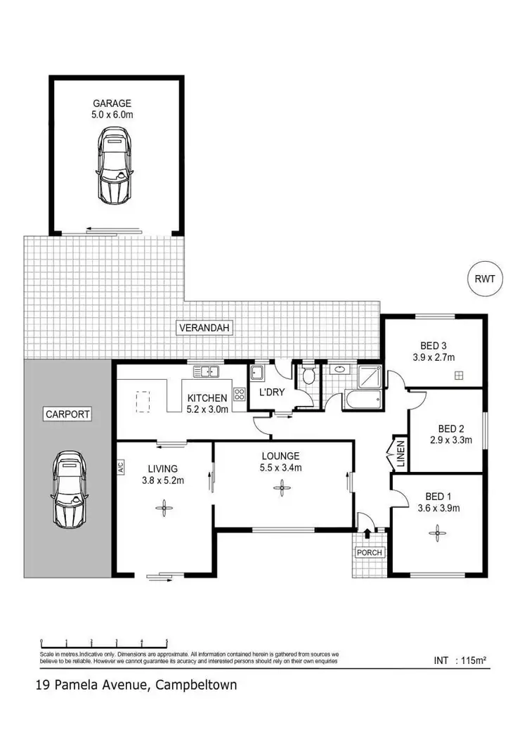 Floorplan of Homely house listing, 19 Pamela Avenue, Campbelltown SA 5074