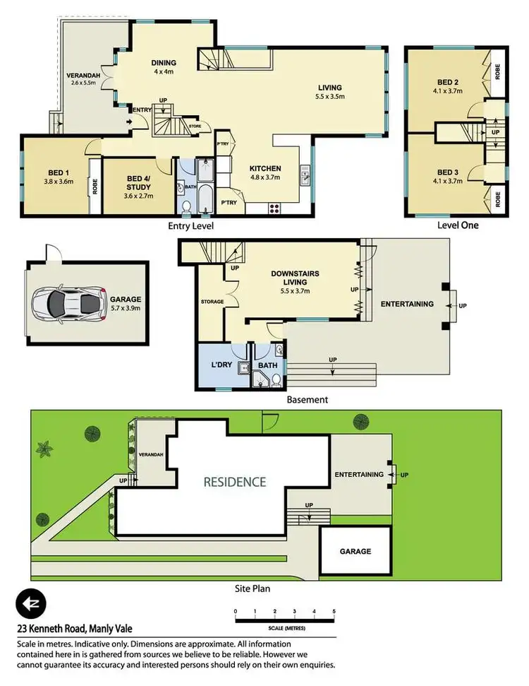 Floorplan of Homely house listing, 23 Kenneth Road, Manly Vale NSW 2093