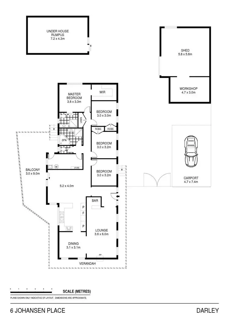 Floorplan of Homely house listing, 6 Johansen Place, Bacchus Marsh VIC 3340