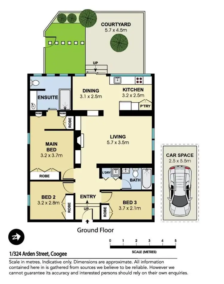 Floorplan of Homely apartment listing, 1/324 Arden Street, Coogee NSW 2034