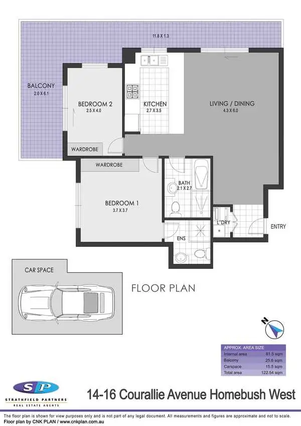 Floorplan of Homely apartment listing, 14-16 Courallie Avenue, Homebush West NSW 2140