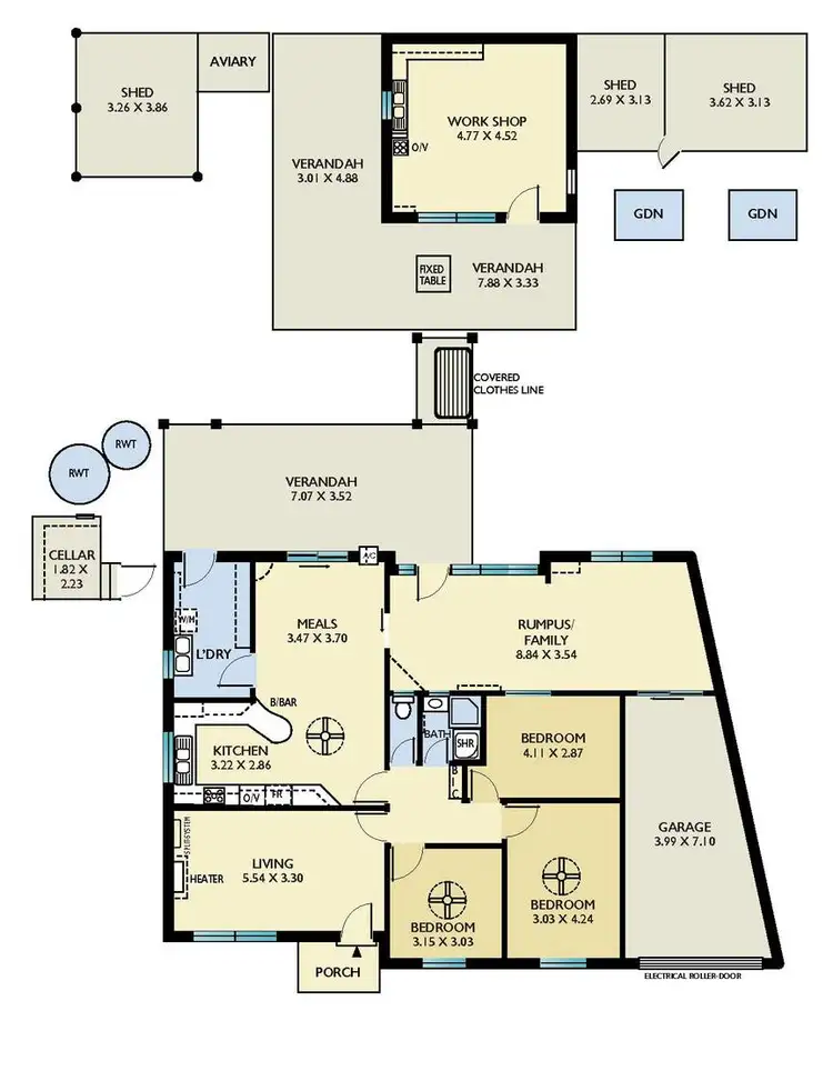 Floorplan of Homely house listing, 21 Whimpress Avenue, Findon SA 5023