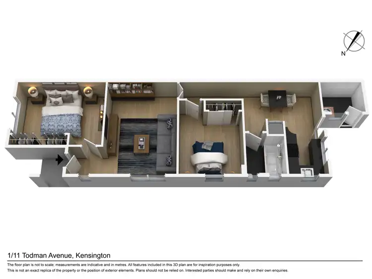 Floorplan of Homely apartment listing, 1/11 Todman Avenue, Kensington NSW 2033