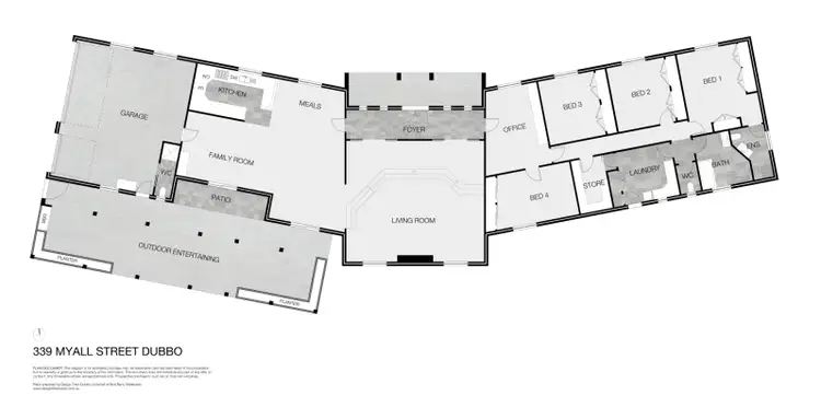 Floorplan of Homely house listing, 339 Myall Street, Dubbo NSW 2830