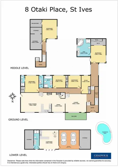 Floorplan of Homely house listing, 8 Otaki Place, St Ives NSW 2075
