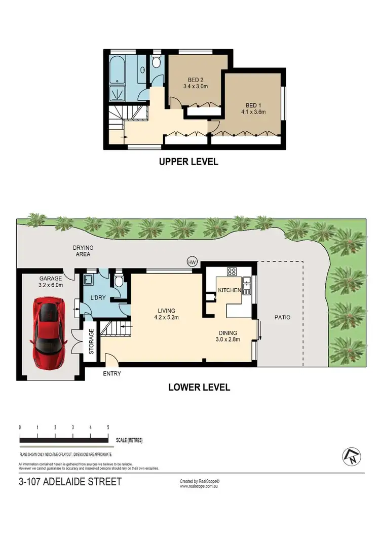 Floorplan of Homely townhouse listing, 3/107 Adelaide Street, Carina QLD 4152