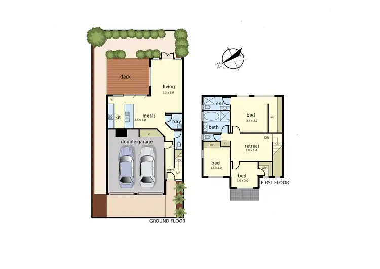 Floorplan of Homely townhouse listing, 28 Manna Row, Officer VIC 3809
