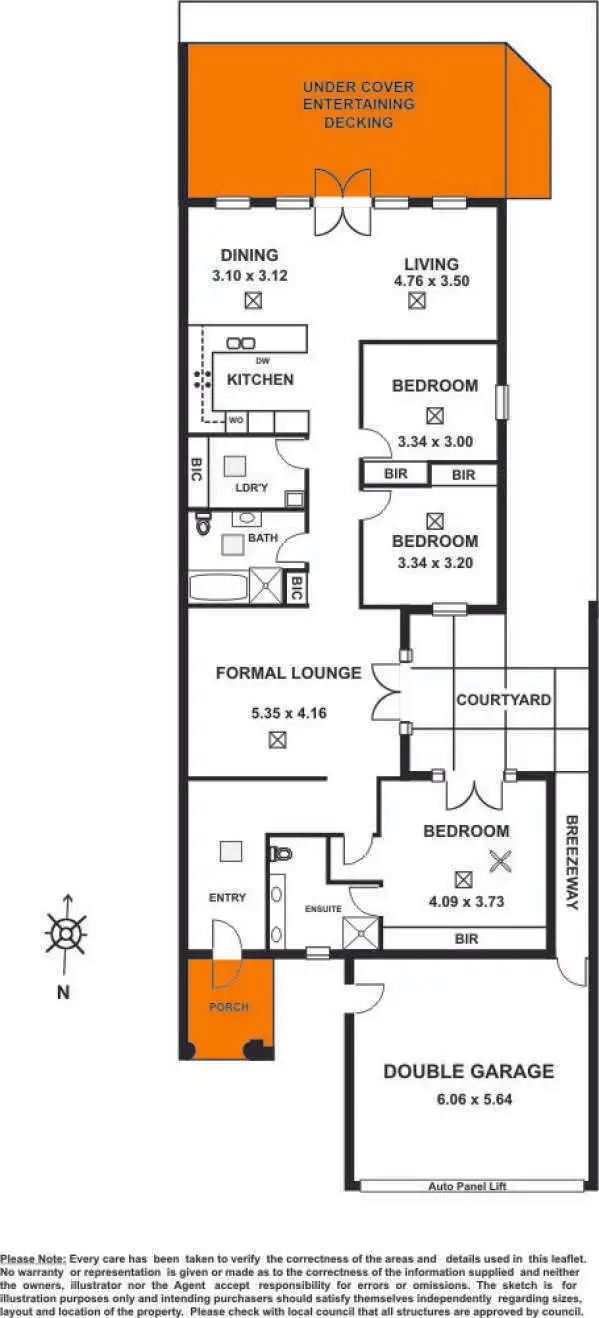 Floorplan of Homely semi-detached listing, 66 Robsart Street, Parkside SA 5063