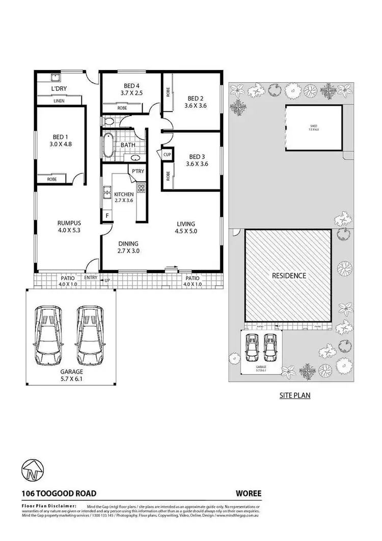 Floorplan of Homely house listing, 106 Toogood Road, Woree QLD 4868