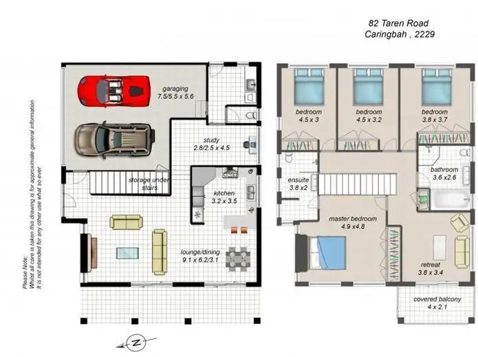 Floorplan of Homely house listing, 82 Taren Road, Caringbah South NSW 2229