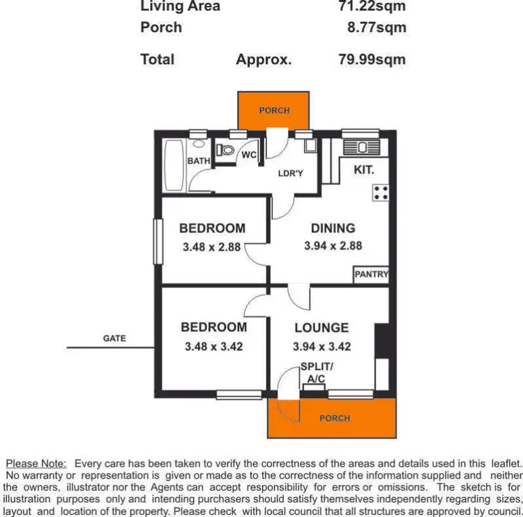 Floorplan of Homely house listing, 46 Loftis Road, Elizabeth Downs SA 5113
