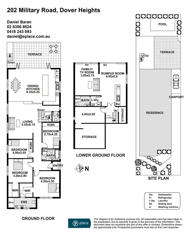 Floorplan of Homely house listing, 202 Military Road, Dover Heights NSW 2030