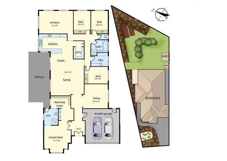 Floorplan of Homely house listing, 31 Belvista Way, Botanic Ridge VIC 3977